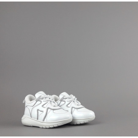 Hogan Interactive3 Junior Baby Pelle Perlata Bianco H Onda Prezzo 190,00