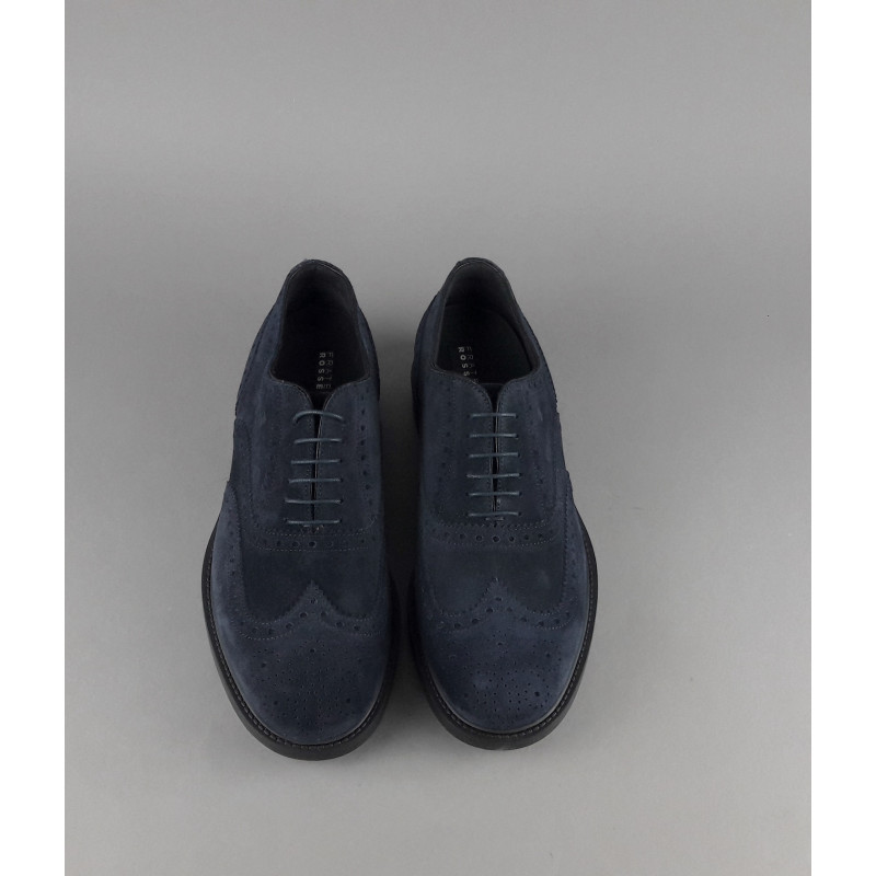 Fratelli Rossetti Francesina Wilson Uomo Camoscio Blu Scuro Fondo Gomma Prezzo 350,00