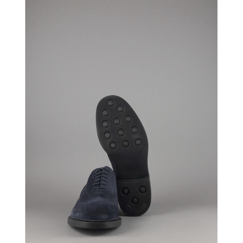 Fratelli Rossetti Francesina Wilson Uomo Camoscio Blu Scuro Fondo Gomma Prezzo 350,00