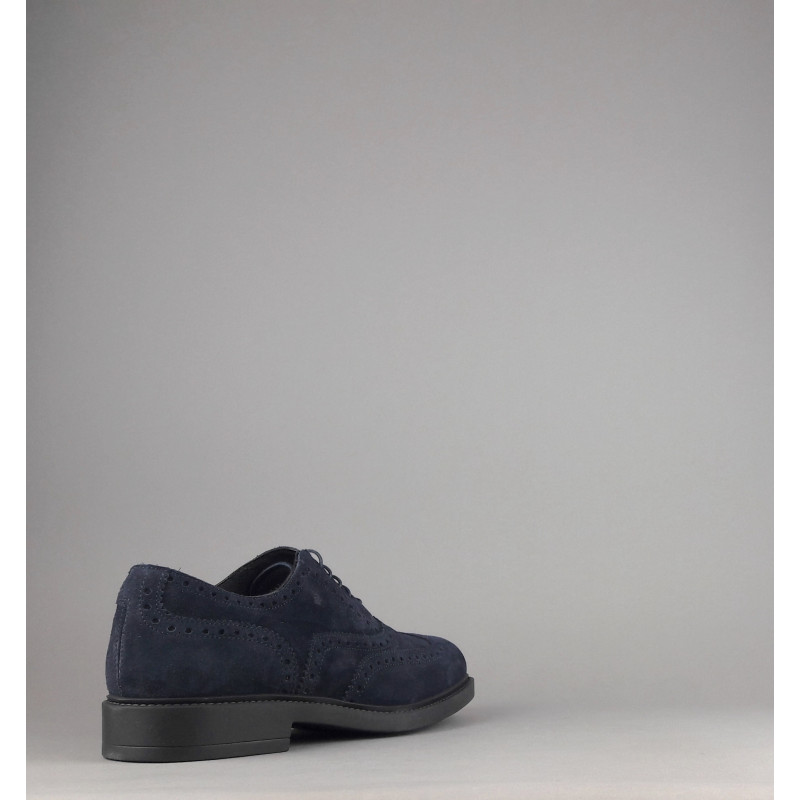 Fratelli Rossetti Francesina Wilson Uomo Camoscio Blu Scuro Fondo Gomma Prezzo 350,00