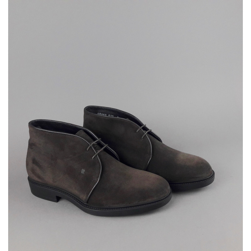 Fratelli Rossetti Polacchino Desert Boot Uomo Camoscio Marrone Scuro Fondo Gomma Prezzo 340,00