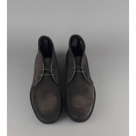 Fratelli Rossetti Polacchino Desert Boot Uomo Camoscio Marrone Scuro Fondo Gomma Prezzo 340,00