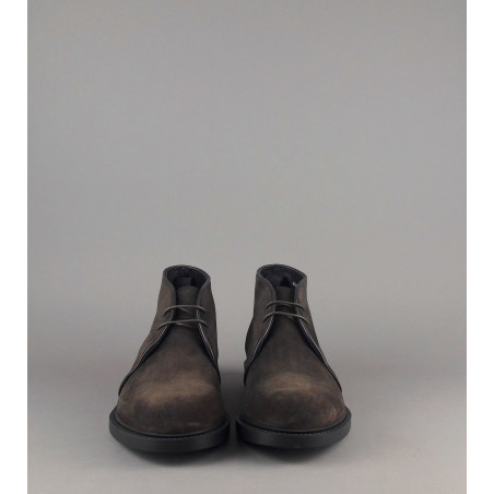 Fratelli Rossetti Polacchino Desert Boot Uomo Camoscio Marrone Scuro Fondo Gomma Prezzo 340,00