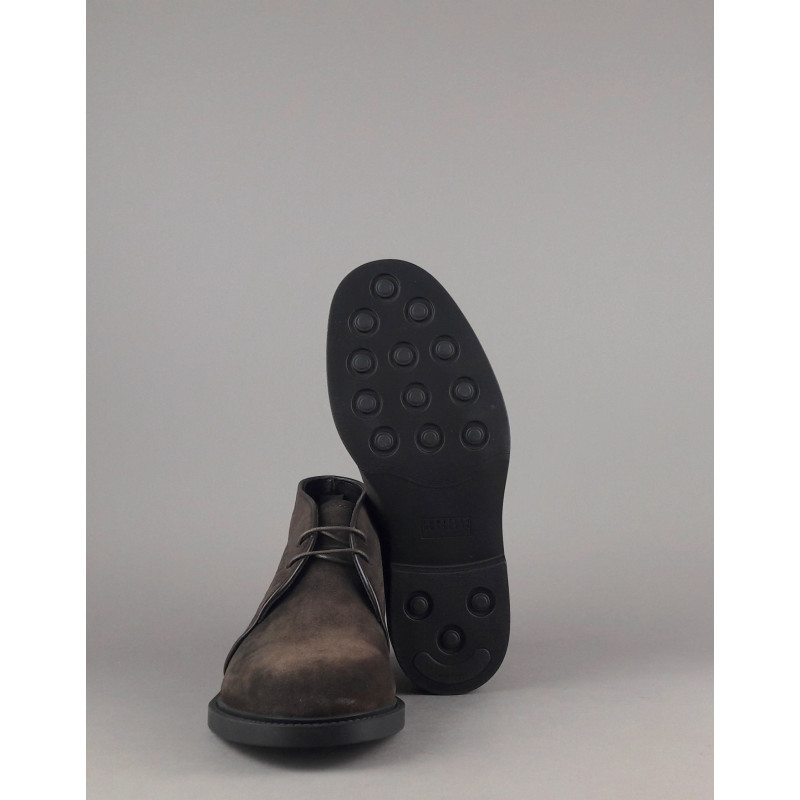 Fratelli Rossetti Polacchino Desert Boot Uomo Camoscio Marrone Scuro Fondo Gomma Prezzo 340,00