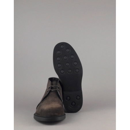 Fratelli Rossetti Polacchino Desert Boot Uomo Camoscio Marrone Scuro Fondo Gomma Prezzo 340,00