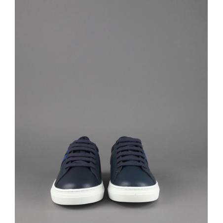 Hogan Sneakers J340 Junior Pelle Blu Scuro H Lunga Prezzo 180,00