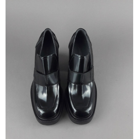 Janet & Janet / Mocassino Alto Donna Elettra Pelle Spazzolata Nero Prezzo 200,00