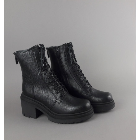 Janet & Janet Anfibio Donna Giulia Pelle Martellata Nero Prezzo 260,00