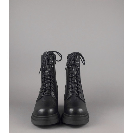 Janet & Janet Anfibio Donna Giulia Pelle Martellata Nero Prezzo 260,00