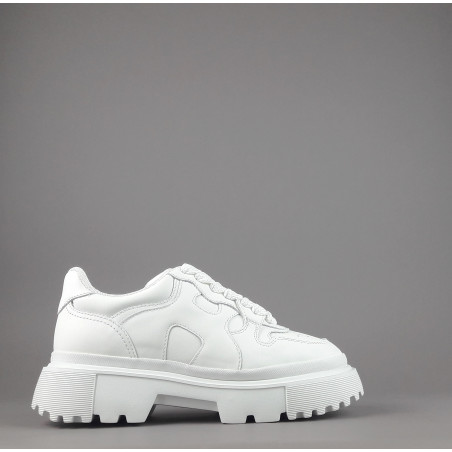 Hogan / Sneakers Donna H629 Pelle Bianco H Onda Prezzo 460,00