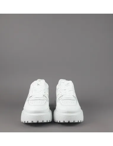Hogan / Sneakers Donna H629 Pelle Bianco H Onda Prezzo 460,00