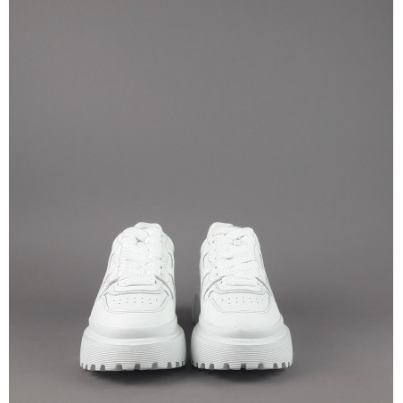 Hogan / Sneakers Donna H629 Pelle Bianco H Onda Prezzo 460,00