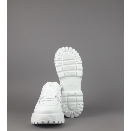 Hogan / Sneakers Donna H629 Pelle Bianco H Onda Prezzo 460,00