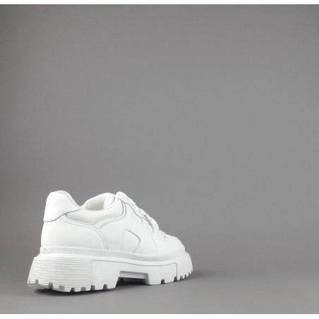 Hogan / Sneakers Donna H629 Pelle Bianco H Onda Prezzo 460,00