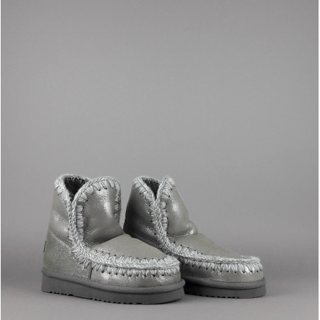 Mou Eskimo 18 Donna Montone Double-Face Grigio Effetto Microlitter Prezzo 270,00