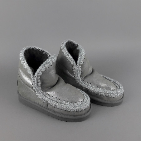 Mou Eskimo 18 Donna Montone Double-Face Grigio Effetto Microlitter Prezzo 270,00