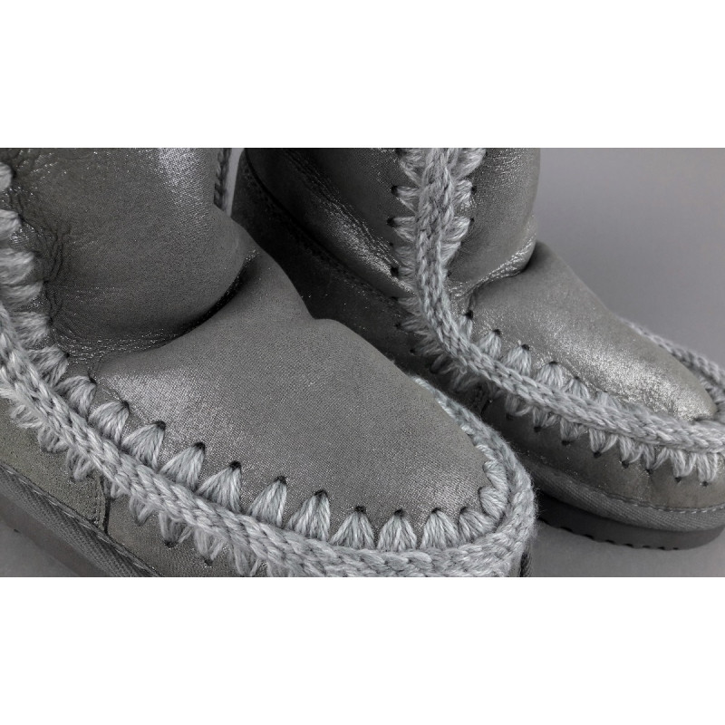 Mou Eskimo 18 Donna Montone Double-Face Grigio Effetto Microlitter Prezzo 270,00