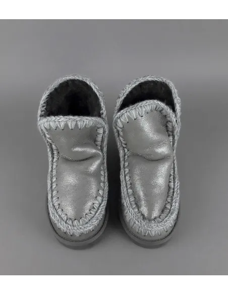 Mou Eskimo 18 Donna Montone Double-Face Grigio Effetto Microlitter Prezzo 270,00