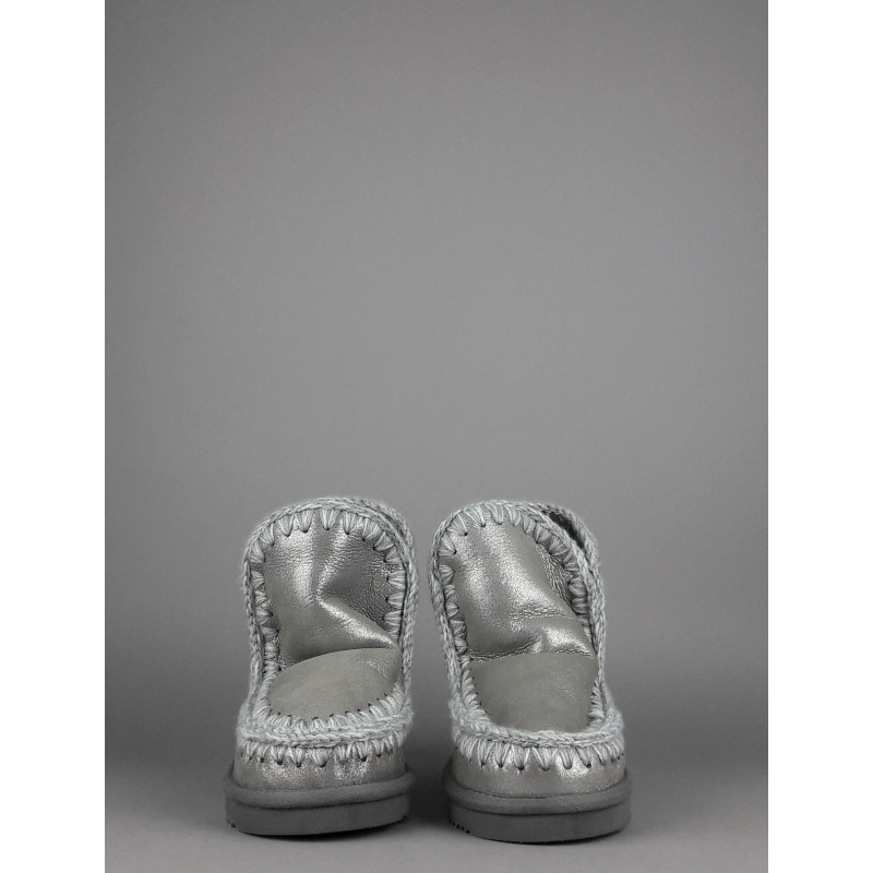 Mou Eskimo 18 Donna Montone Double-Face Grigio Effetto Microlitter Prezzo 270,00