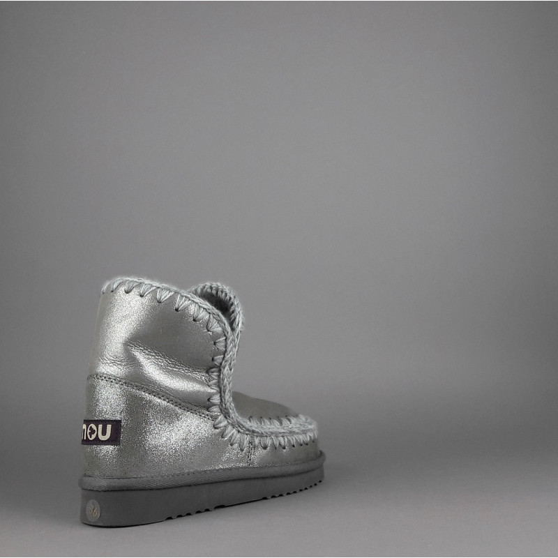 Mou Eskimo 18 Donna Montone Double-Face Grigio Effetto Microlitter Prezzo 270,00