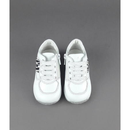 Hogan " Interactive Junior Baby Pelle Bianco H Camoscio Zebra Prezzo 160,00