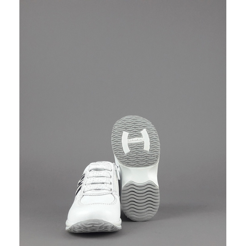 Hogan " Interactive Junior Baby Pelle Bianco H Camoscio Zebra Prezzo 160,00
