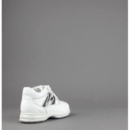 Hogan " Interactive Junior Baby Pelle Bianco H Camoscio Zebra Prezzo 160,00