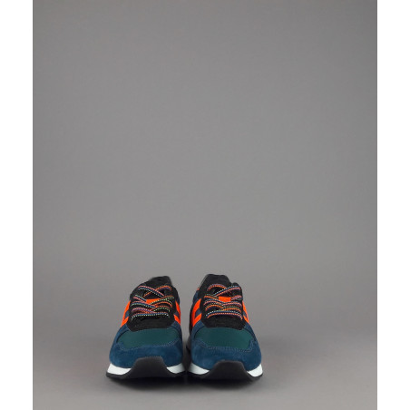 Hogan Sneakers J484 Junior Camoscio Tela Blu H Tessuto Fluo Prezzo 200,00