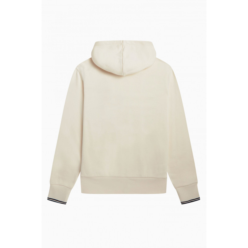 Fred Perry / Felpa Con Cappuccio Uomo Misto Cotone Avorio Prezzo 190,00