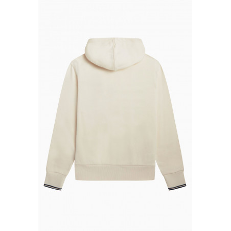 Fred Perry / Felpa Con Cappuccio Uomo Misto Cotone Avorio Prezzo 190,00