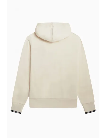Fred Perry Felpa Con Cappuccio Uomo Misto Cotone Avorio Prezzo 190,00
