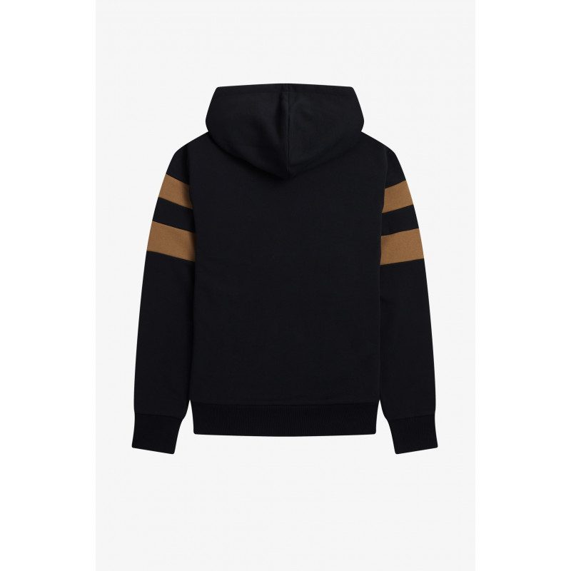 Fred Perry / Felpa Con Cappuccio Ricamo Logo Uomo Cotone Nero Prezzo 190,00