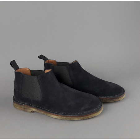 Frau Stivaletto Uomo Camoscio Blu Scuro Prezzo 130,00