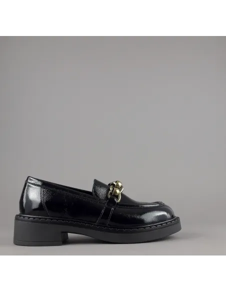 Frau Mocassino Donna Pelle Vernice Nero Prezzo 140,00