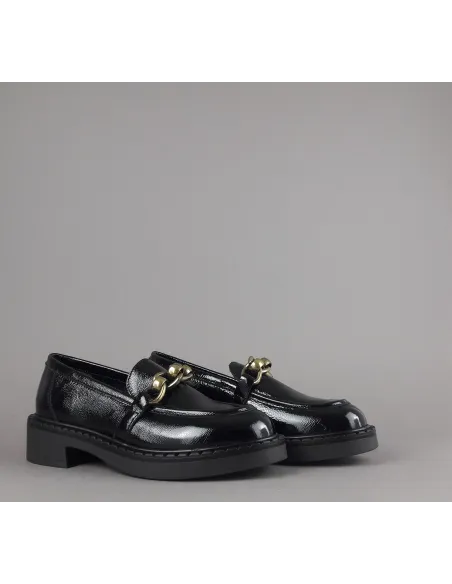 Frau Mocassino Donna Pelle Vernice Nero Prezzo 140,00