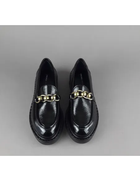 Frau Mocassino Donna Pelle Vernice Nero Prezzo 140,00