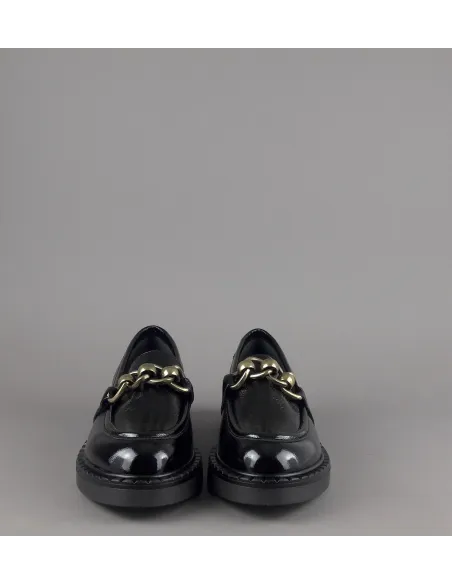 Frau Mocassino Donna Pelle Vernice Nero Prezzo 140,00