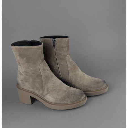 Frau Tronchetto Donna Camoscio Talpa Zip Laterale Prezzo 140,00