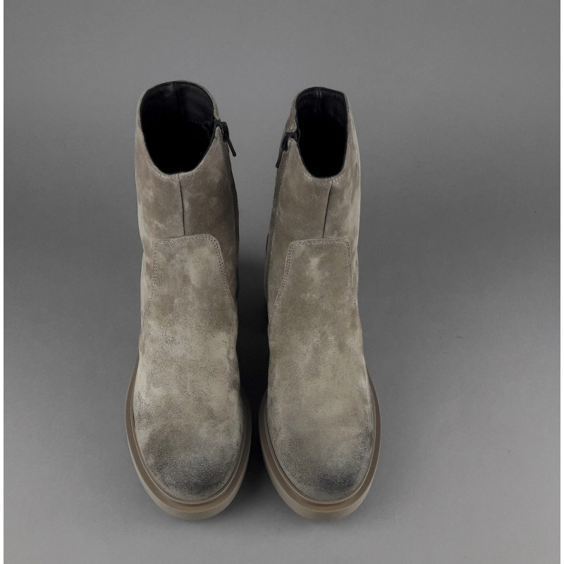 Frau Tronchetto Donna Camoscio Talpa Zip Laterale Prezzo 140,00