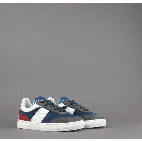 Tod's Sneakers Junior 06J Camoscio Blu/Grigio Fascia Logata Prezzo 240,00