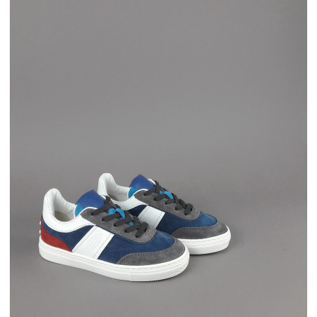 Tod's Sneakers Junior 06J Camoscio Blu/Grigio Fascia Logata Prezzo 240,00