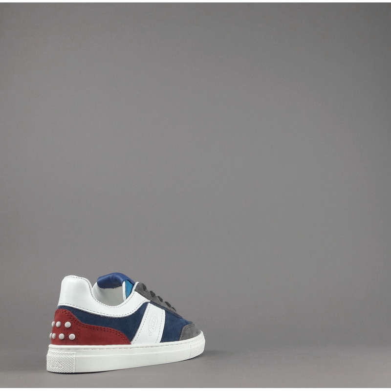 Tod's Sneakers Junior 06J Camoscio Blu/Grigio Fascia Logata Prezzo 240,00