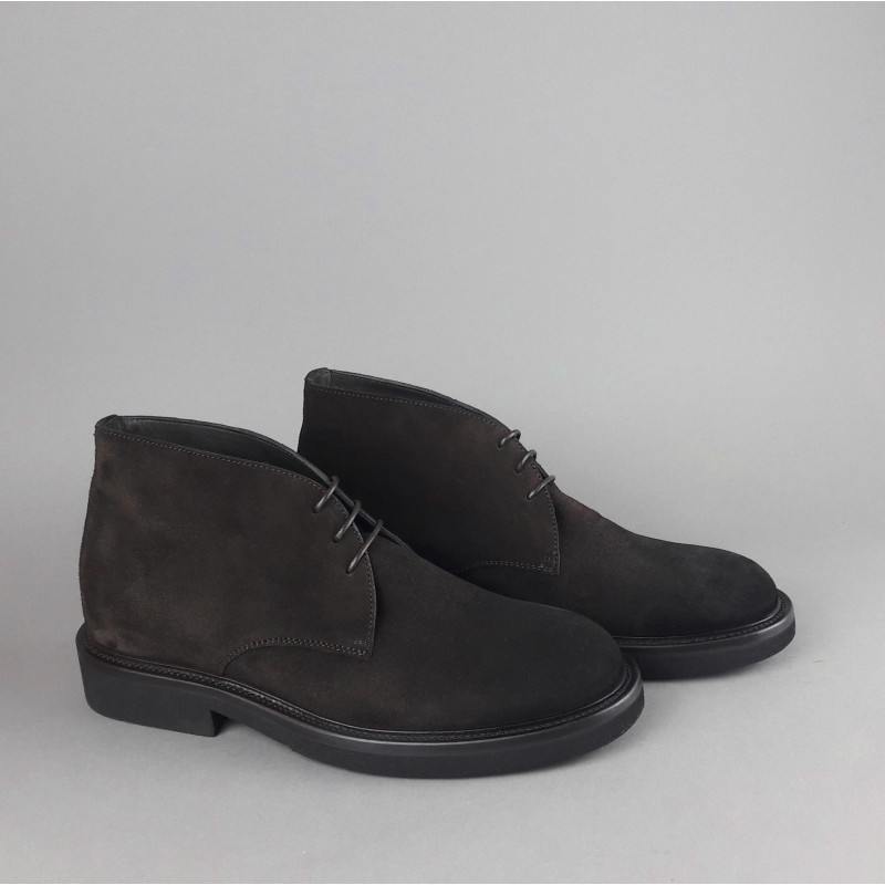 Barrett Polacchino Uomo Camoscio Testa Di Moro Fondo Gomma Prezzo 380,00