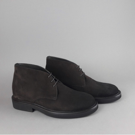 Barrett Polacchino Uomo Camoscio Testa Di Moro Fondo Gomma Prezzo 380,00