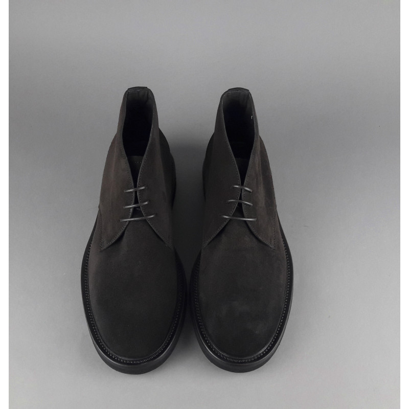 Barrett Polacchino Uomo Camoscio Testa Di Moro Fondo Gomma Prezzo 380,00