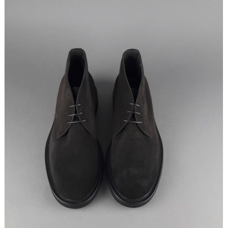 Barrett Polacchino Uomo Camoscio Testa Di Moro Fondo Gomma Prezzo 380,00