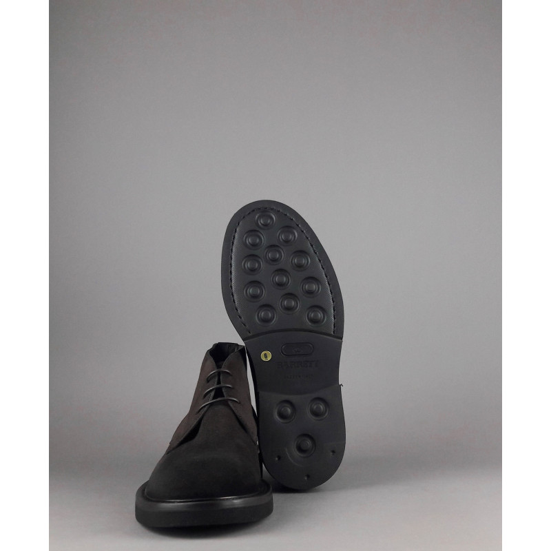 Barrett Polacchino Uomo Camoscio Testa Di Moro Fondo Gomma Prezzo 380,00