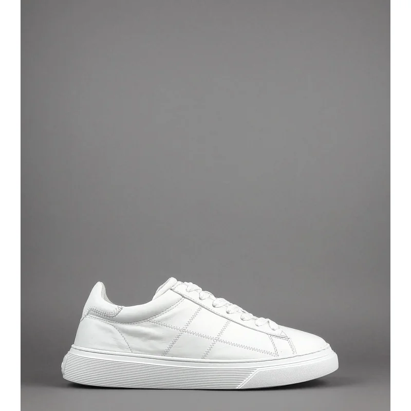 Hogan Sneakers H365 Uomo Pelle Nappa Bianco H Stitching Prezzo 290,00