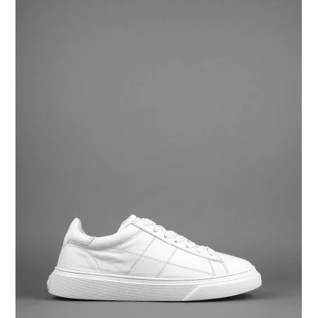 Hogan Sneakers H365 Uomo Pelle Nappa Bianco H Stitching Prezzo 290,00