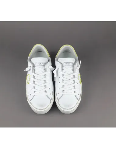Philippe Model _ Sa Sneakers Donna Paris x Pelle Bianco Vintage Spoiler Giallo Prezzo 320,00